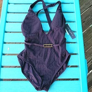 Black one piece swimsuit